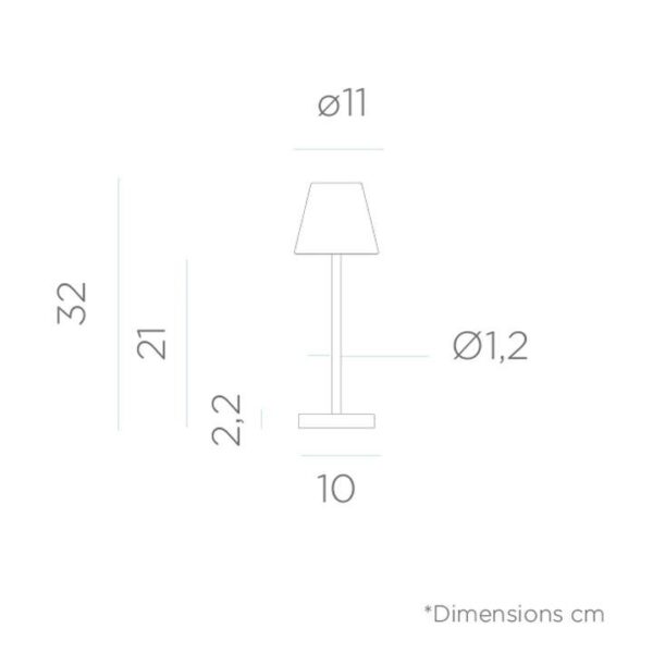 LAMPADE DA TAVOLO "LOLA SLIM 30"- NEW GARDEN - immagine 2