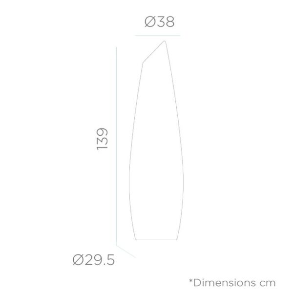 LAMPADA DA TERRA "FREDO 140" 38X139CM- NEW GARDEN - immagine 4
