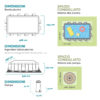 PISCINA CON TELAIO 'LINEA PRISMA FRAME' INTEX CM. 488X244X107- LT. 10874 - immagine 2