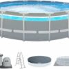 PISCINA CON TELAIO 'LINEA PRISM CLEARVIEW' INTEX CM. 488X122- LT. 19156 - immagine 2