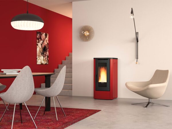 STUFA A PELLET 'DAHIANA PLUS VFS' KW.10 CANALIZZATA- NORDICA EXTRAFLAME