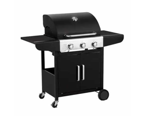 BARBECUE GAS OKG 3 FUOCHI CM122x59x112H- QLIMA