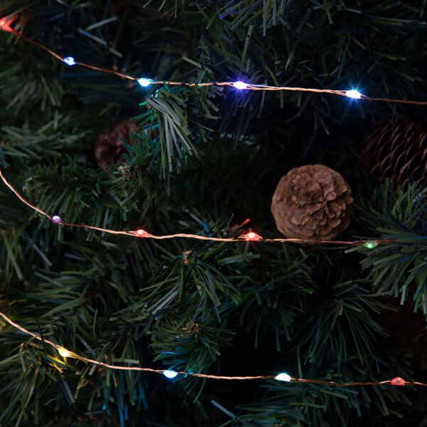 CATENA LINEARE MICRO LUCI A LED SERIE 'M-MH' 400 led RGB - 24 mt. (24+4)