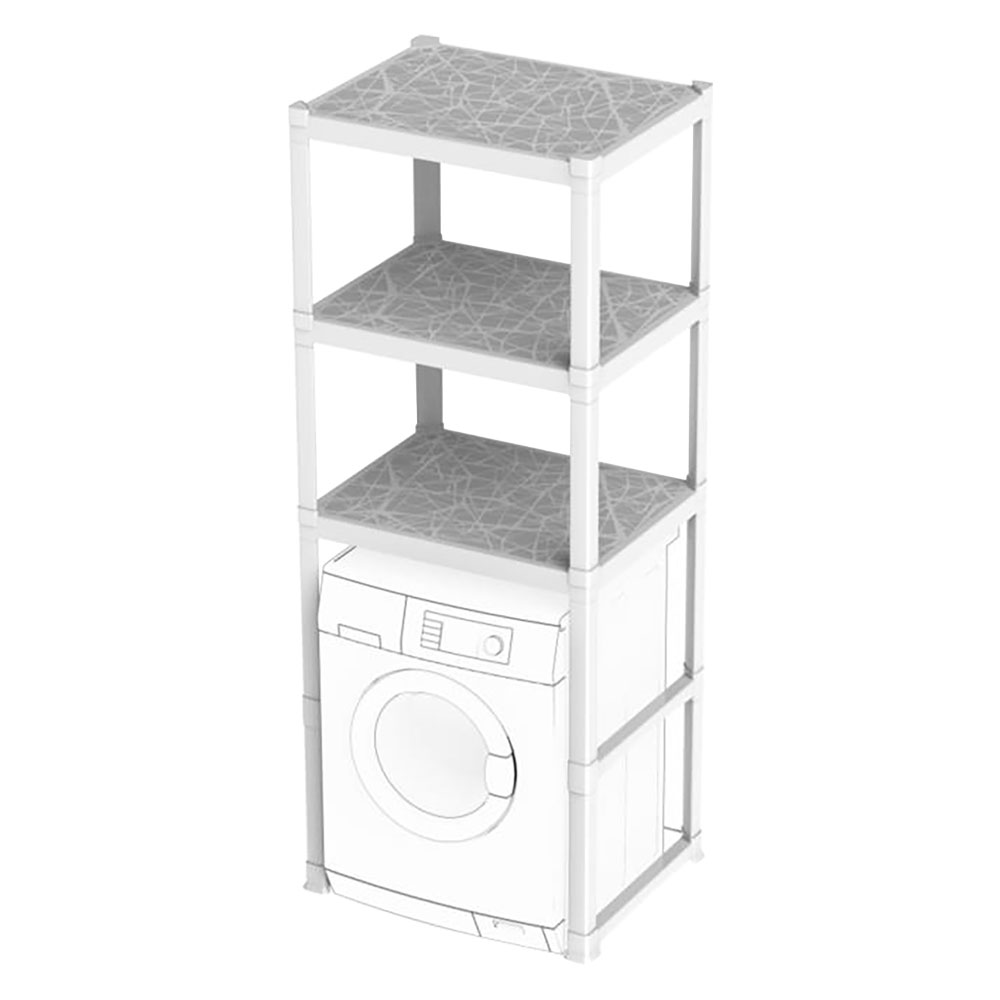 SCAFFALE PER LAVATRICE '3 PIANI' cm 75 x 60 x h.184 (l x p x h)
