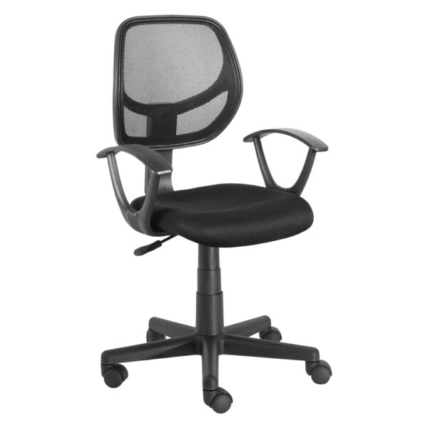 SEDIA DA UFFICIO nero - cm 54 x 56,5 x h. 86 / 97,5