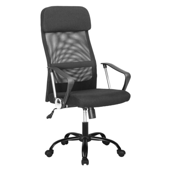 SEDIA DA UFFICIO nero - cm 64 x 62,5 x h. 107 / 115,5