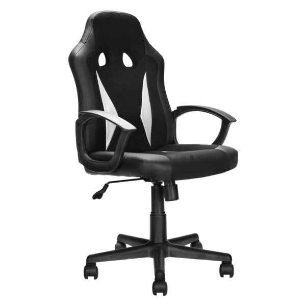 SEDIA DA GAMING nero - cm 60 x 63,5 x h. 98,5 - 108