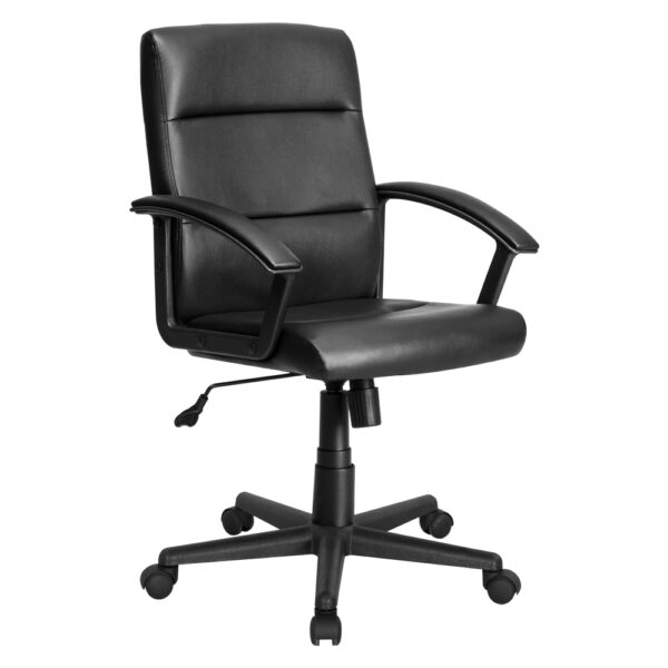 SEDIA DA MANAGER nera - cm 62 x 60 x h. 93 / 103