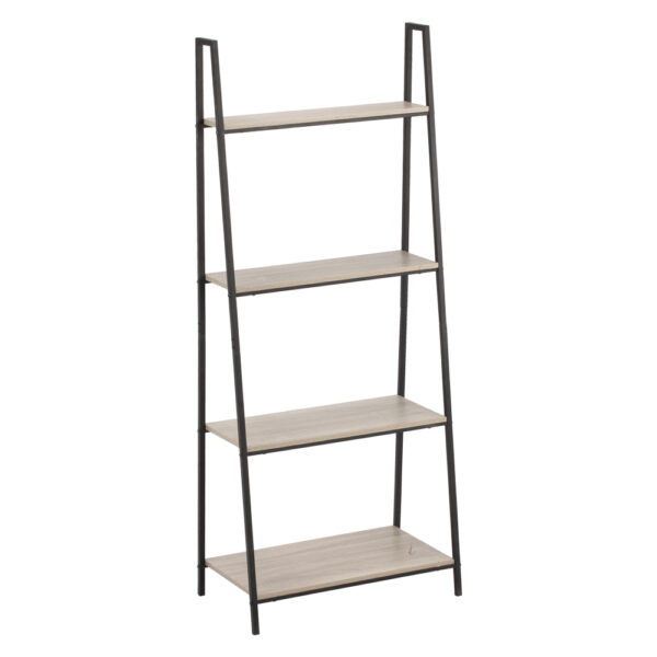 SCAFFALE ORGANIZER IN METALLO E LEGNO cm 60 x 35 x H 148 - 4 ripiani