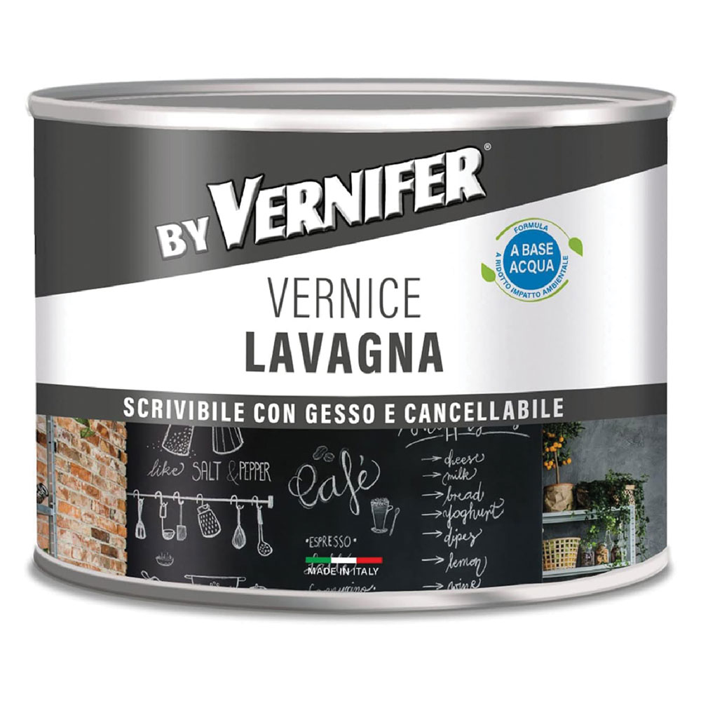 VERNICE ACRILICA BASE ACQUA LAVAGNA 'VERNIFER' Ml. 500 - antracite (4809)