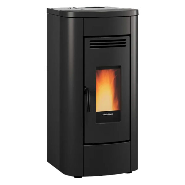 STUFA A PELLET VENTILATA 'KLAUDIA 5.0 EVO' 8 kW - colore nero
