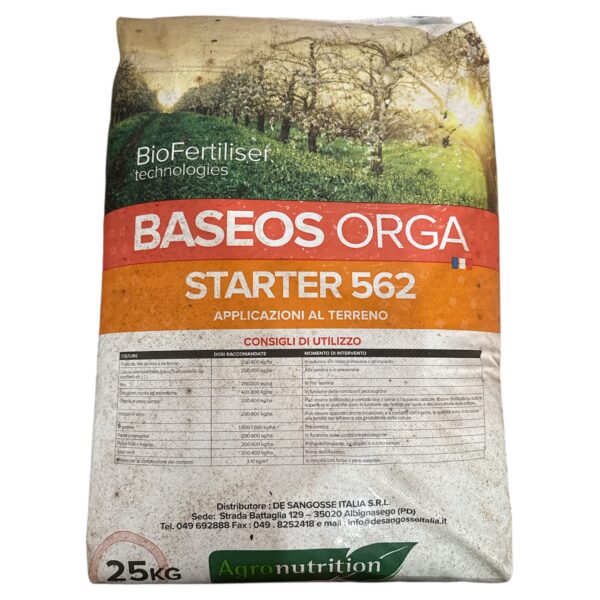 AMMENDANTE COMPOSTATO CON FUNGHI MICORIZICI BASEOS ORGA STARTER 562 KG.25- DE SANGOSSE