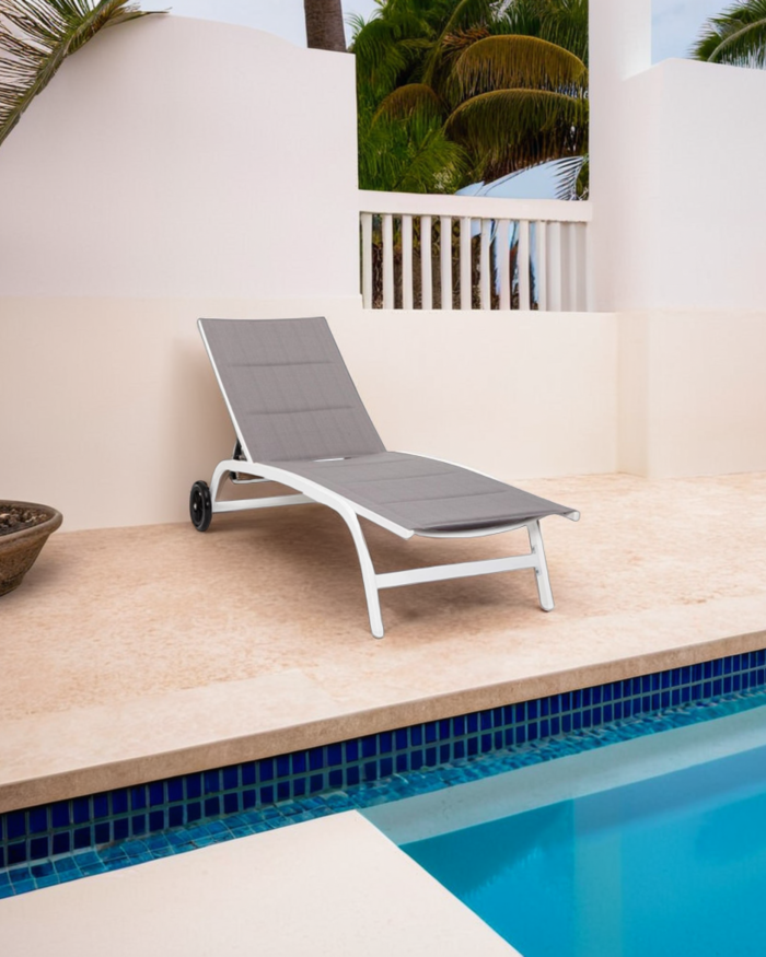 LETTINO PRENDISOLE IN ALLUMINIO GRIGIO - immagine 2